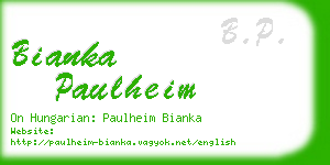bianka paulheim business card